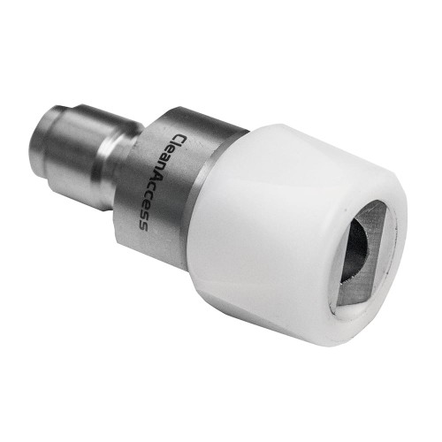Lanca pianowa ULTRA HYGIENIC® 70 mm z dyszą 65/150 – widok z przodu