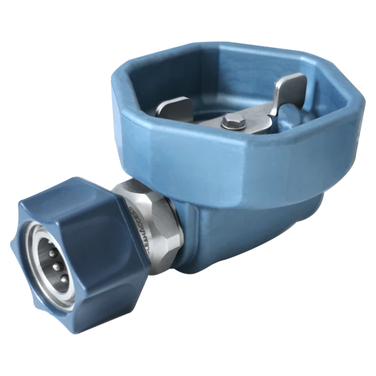 Zawór kulowy ULTRA HYGIENIC® ½’’ z osłoną gumową, złącze żeńskie i obrotowe – wykrywalny