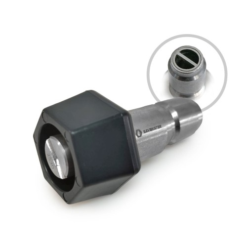 Lanca pianowa SAVE WATER ULTRA HYGIENIC® Antimicrobial 70 mm z dyszą 25/30 – strumień płaski, wykrywalna